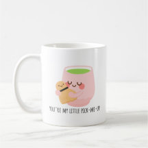 Cute Matcha Tea Hug Illustration