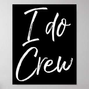 Cute Matching Bridal Party Gifts For Women & M Poster