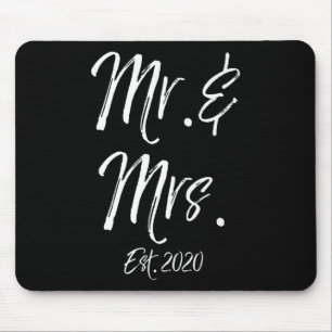 Cute Matching Bride Groom Wedding Gifts Mr. & Mouse Pad