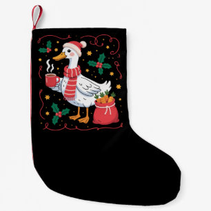 Cute Matching Christmas Goose Funny Family Ducks  Small Christmas Stocking