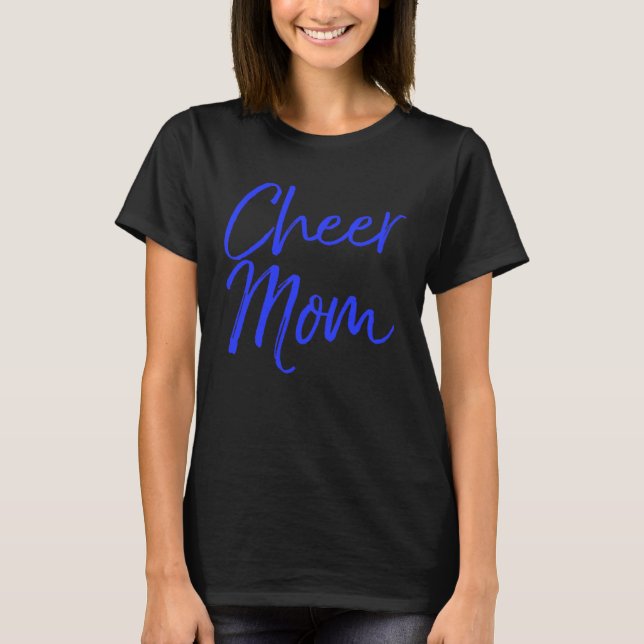 Cute Matching Family Cheerleader Mother Cheer Mom T-Shirt (Front)