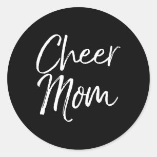 Cute Matching Family Cheerleader Mother Gift Cheer Classic Round Sticker