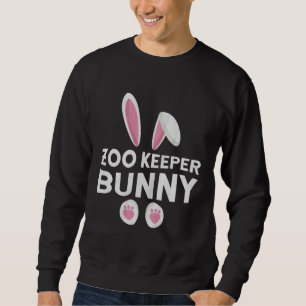 Cute Matching Family Easter Day  Zoo Keeper Bunny Sweatshirt