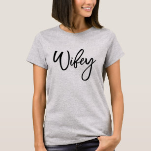 Cute Matching Wifey Hubby Anniversary T-Shirt