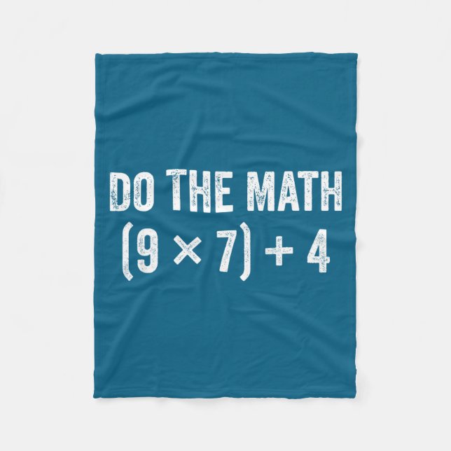 Cute Math 67 Meme Fleece Blanket (Front)