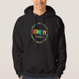 Cute Math Coach Teacher Mathematical Geometry Teac Hoodie