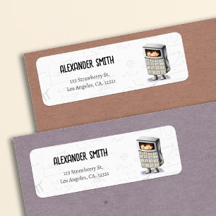 Cute Math Formulas Equations Calculator  Return Address Label