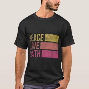 Cute Math Teacher Peace Love Math T-Shirt