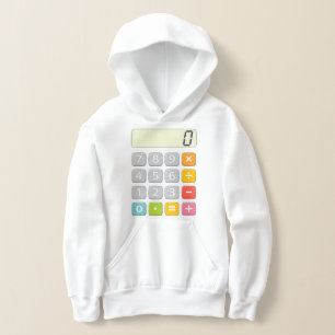 Cute Maths Calculator Hoodie for Kids School