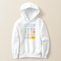 Cute Maths Calculator Hoodie for Kids School