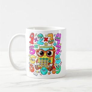 Cute Maths Numbers Calculator Mug for Kids
