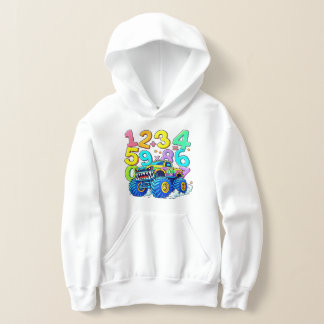 Cute Maths Numbers Car Cartoon Hoodie Kids UK!!