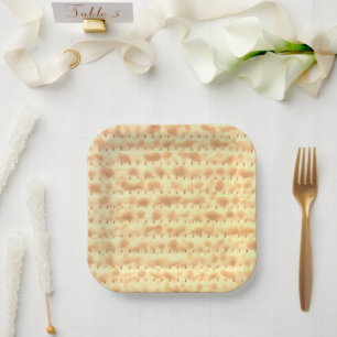 Cute Matzo Passover Design 4Sarah Paper Plate
