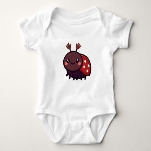 Cute May Beetle – Kawaii Forest Charm Baby Bodysuit