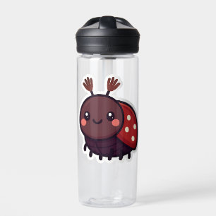 Cute May Beetle – Kawaii Forest Charm Water Bottle
