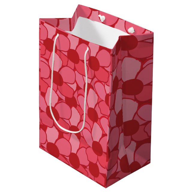 Cute Meadow Flowers Medium Gift Bag (Front Angled)