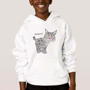 Cute mean bobcat lynx cartoon
