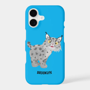 Cute mean bobcat lynx cartoon