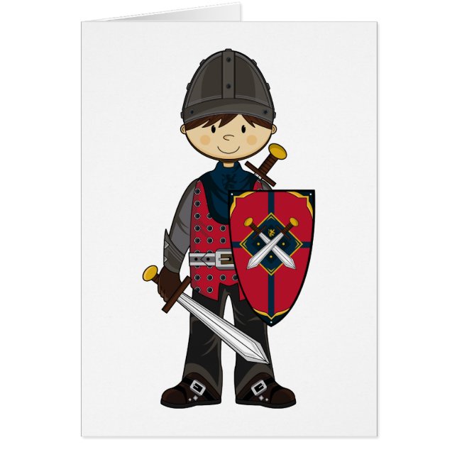 Cute Mediaeval Knight Card (Front)