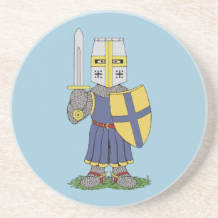 Cute Mediaeval Knight Coaster
