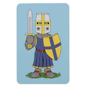 Cute Mediaeval Knight Magnet