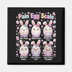 Cute medical bunny egg easter nurse pain egg scale magnet
