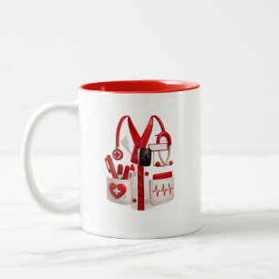 Cute Medical Doctor Nurse Uniform Custom Two-Tone  Coffee Mug