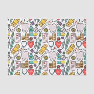 Cute Medical Nurse, Doctor, Healthcare Themed  Tissue Paper