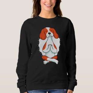 Cute Meditating Dog Spiritual Meditation Funny Yog Sweatshirt