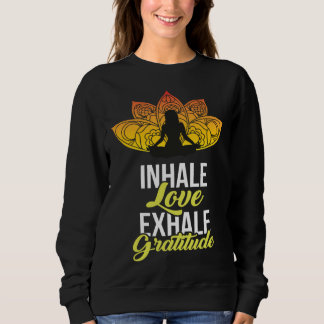 Cute Meditation Tees  Inhale Love Exhale Gratitude