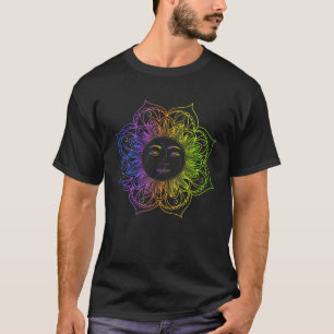 Cute Meditation Tees  Namaste Sun and Moon Yoga