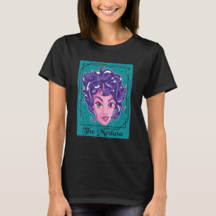 Cute Medusa Greek Mythology Tarot Card Ancient Gre T-Shirt