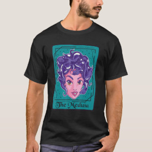 Cute Medusa Greek Mythology Tarot Card Ancient Gre T-Shirt