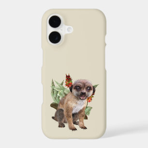 Cute Meerkat Blooming Aloe Wildlife Art