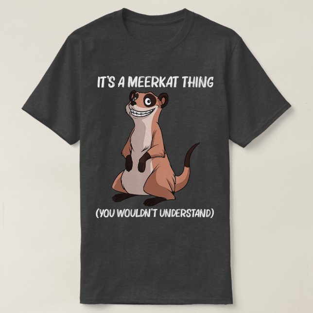 Cute Meerkat Design For Men Women Meerkat Mongoose T-Shirt (Design Front)