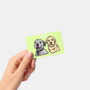 Cute Meme Dogs ID Badge