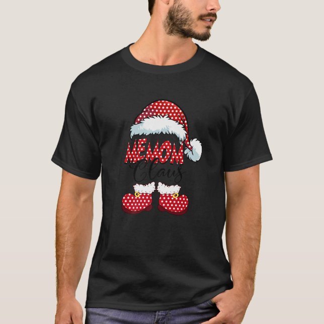 Cute Memom Claus New Christmas Santa Claus Premium T-Shirt (Front)