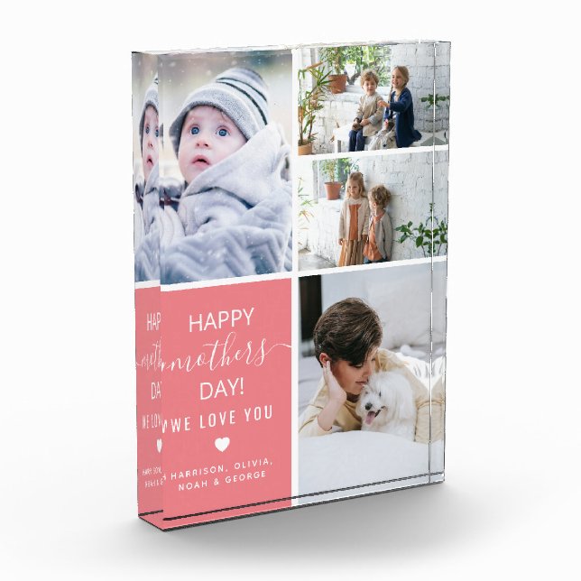 Cute Memory Mother's Day Gift Photo Block (Left)