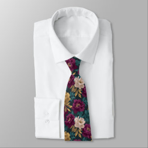 Cute Mens Fashion Peonies Tie