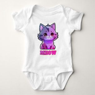 Cute Meow Baby Bodysuit
