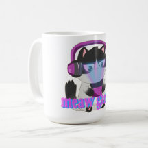 Cute Meow Gamer Cat - Kawaii Gaming Kitten