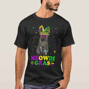 Cute Meowdi Gras Exotic Shorthair Cat Mask Mardi G T-Shirt
