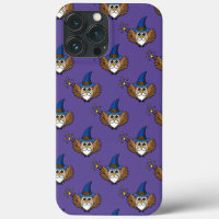 Cute Merlin the Wizard Owl Cartoon