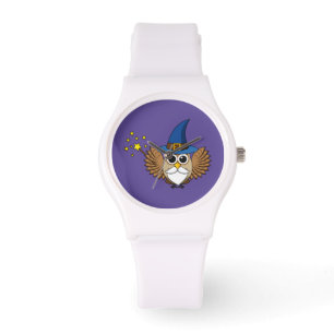 Cute Merlin the Wizard Owl Cartoon Watch
