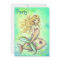 Cute Mermaid and Fish Birthday Party Invitations