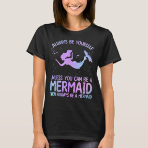Cute Mermaid Art For Women Girls Sea Creature Merm T-Shirt