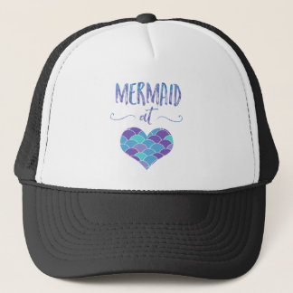 Cute Mermaid at Heart Trucker Hat