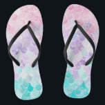 Cute Mermaid Beach Flip Flops, Pink, Purple, Teal Thongs<br><div class="desc">Cute Mermaid Beach Flip Flops,  Pink,  Purple,  Ocean,  Teal</div>