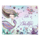 Cute Mermaid Birthday Baby Shower Take a Shellfie