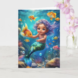 Cute Mermaid Card